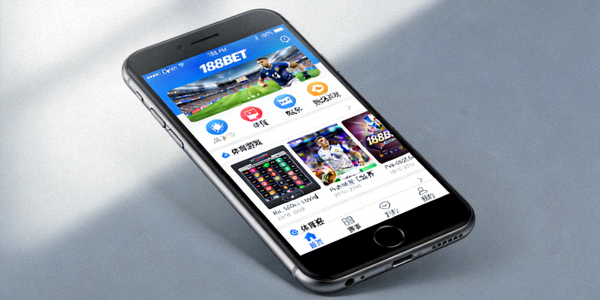 스마트폰 화면에서 188BET 모바일 앱이 실행되고 있는 모습